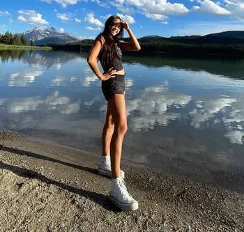 Mytour writer modeling the platform Converse