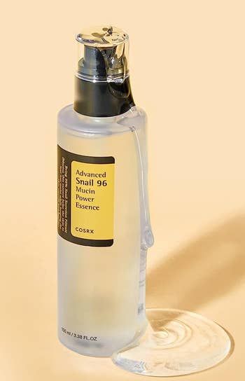 A bottle of the renowned snail mucin essence