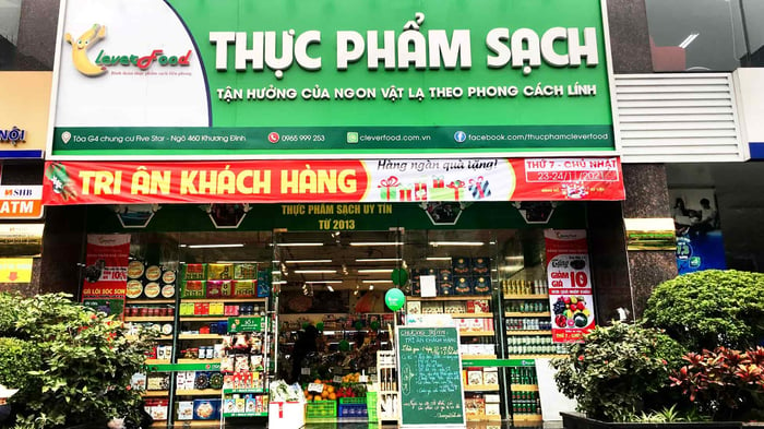 Cửa hàng thực phẩm sạch ở Hà Nội