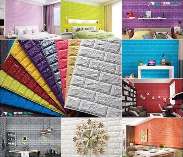 xốp dán tường 3d tại TP Vinh