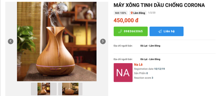 máy xông tinh dầu đà lạt