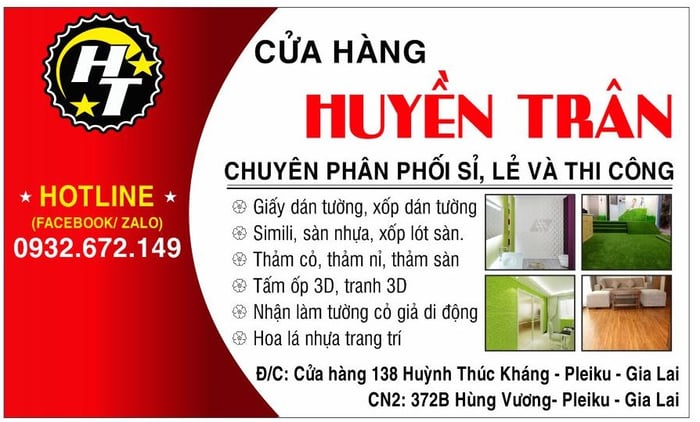 dịch vụ thi công giấy dán tường tại Gia Lai