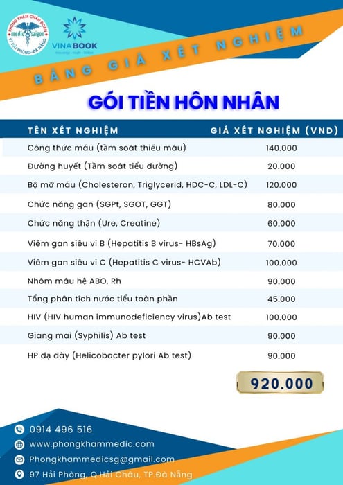 khám tiền hôn nhân tại Đà Nẵng