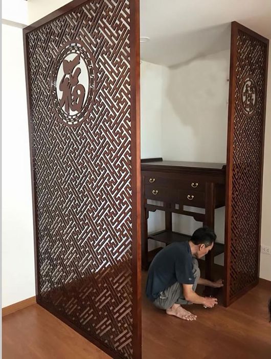 vách ngăn bàn thờ Thái Nguyên