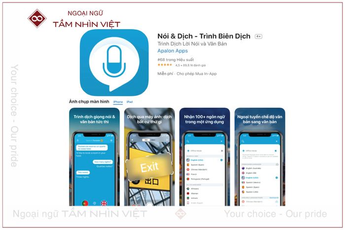 App biên phiên dịch