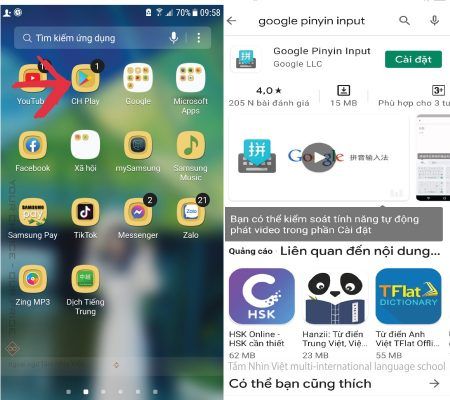 Hướng dẫn tự cài đặt Google Pinyin Input trên điện thoại