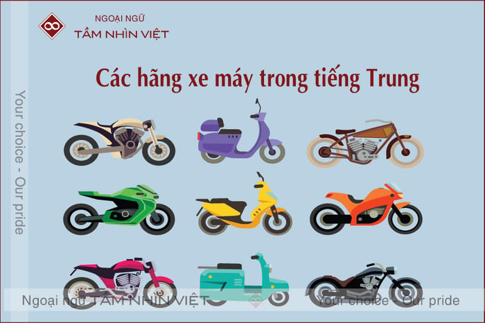 Các nhãn hiệu xe nổi tiếng bằng tiếng Trung