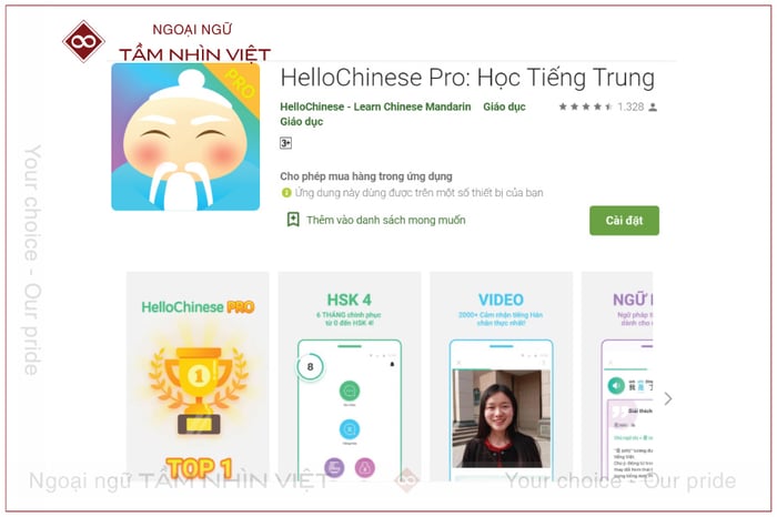 Phần mềm Học tiếng Trung Hello Chinese