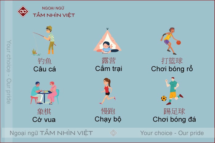 Từ vựng tiếng Trung về sở thích