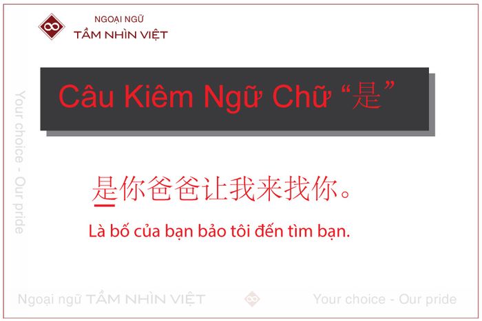 Câu kiêm ngữ với từ shi