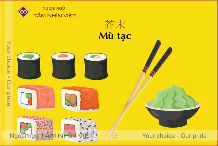 Cách nói Mù tạc trong tiếng Trung
