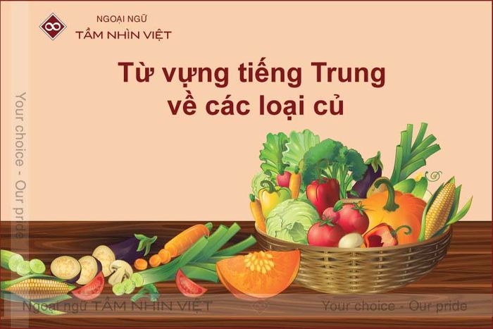 Các loại củ bằng tiếng Trung