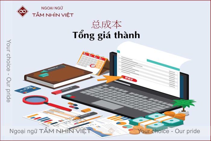 Học từ vựng tiếng Trung về giá thành trong kế toán