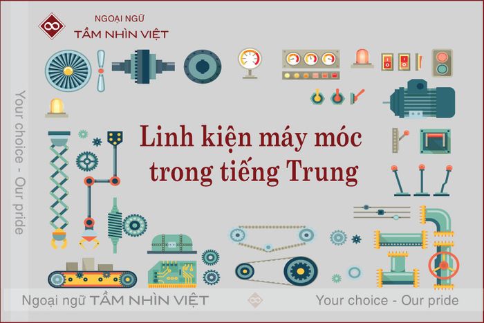 Bộ phận máy móc bằng tiếng Hoa