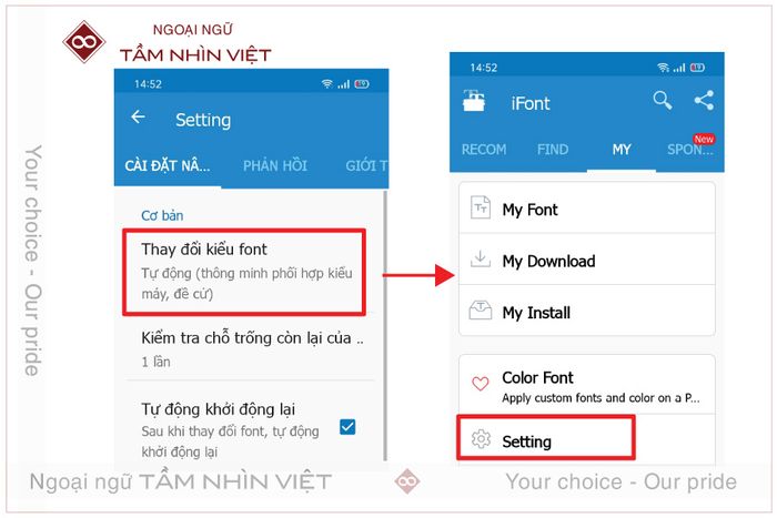 Hướng dẫn cài đặt font chữ tiếng Trung với phiên âm trên điện thoại