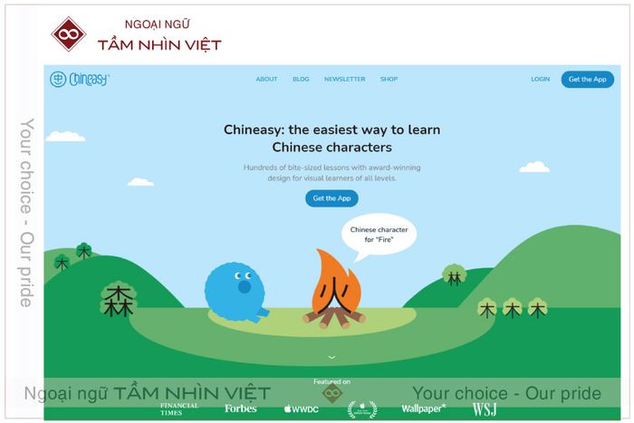 Học tiếng Trung hiệu quả với trang Chineasy