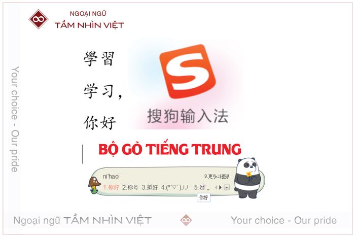 Phần mềm bàn phím Trung Quốc Sogou