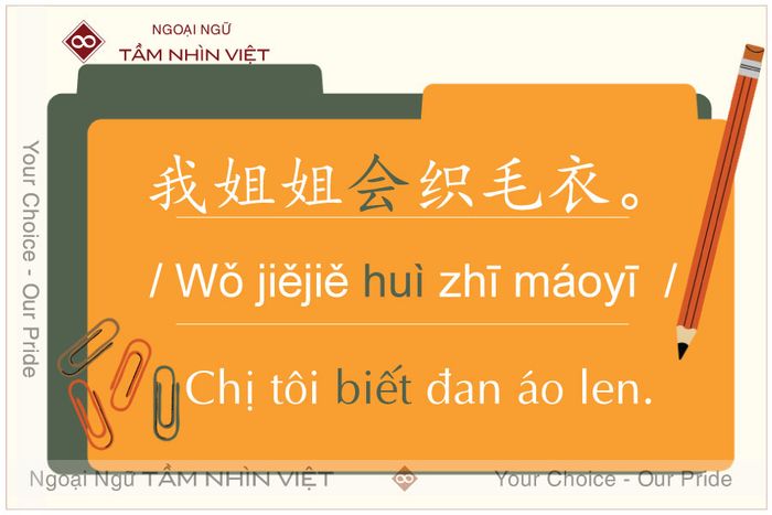 Cách sử dụng trợ động từ 会