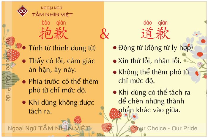 Different uses of 抱歉 and 道歉