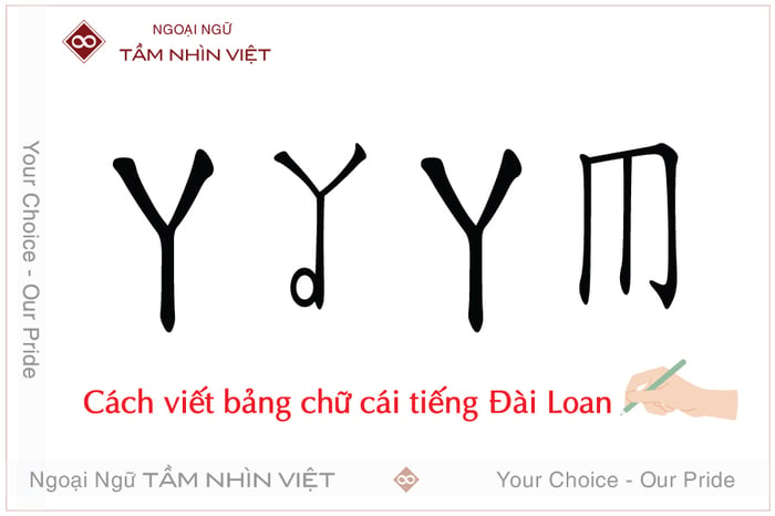 Tập viết bảng chữ cái tiếng Đài Loan