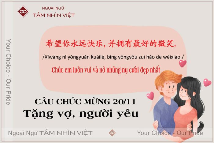 Lời chúc 20/10 gửi đến vợ và người yêu 