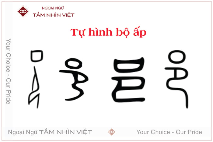 Tự hình bộ ấp 