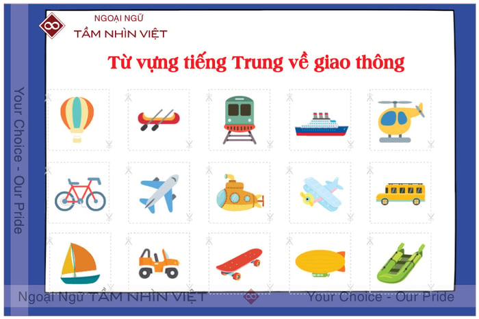 từ vựng tiếng trung về phương tiện giao thông