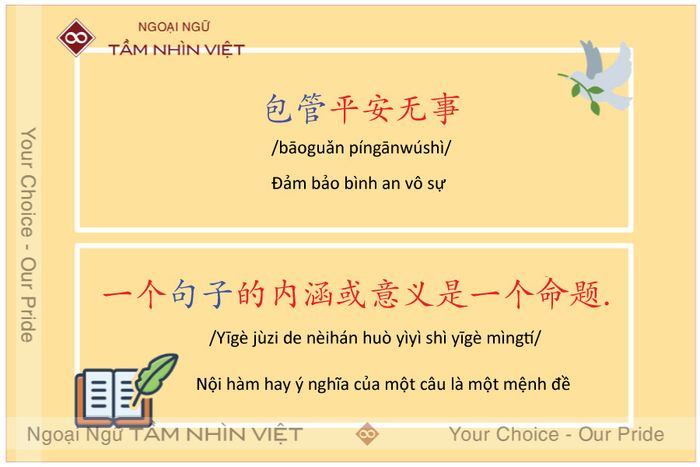 Học Câu Có Sử Dụng Từ Chứa Bộ Thủ Bao