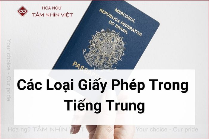 Giấy tờ pháp lý trong tiếng Trung