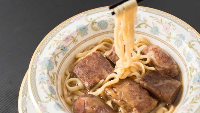 The TWD10,000 per bowl beef noodle soup.