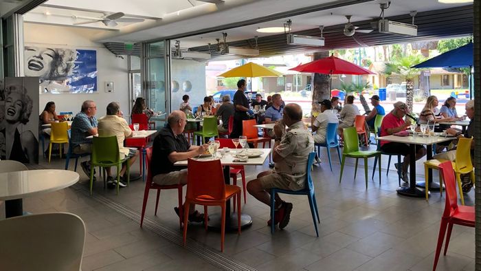 Lulu California Bistro in Palm Springs has turned to QR codes to minimize physical contact.