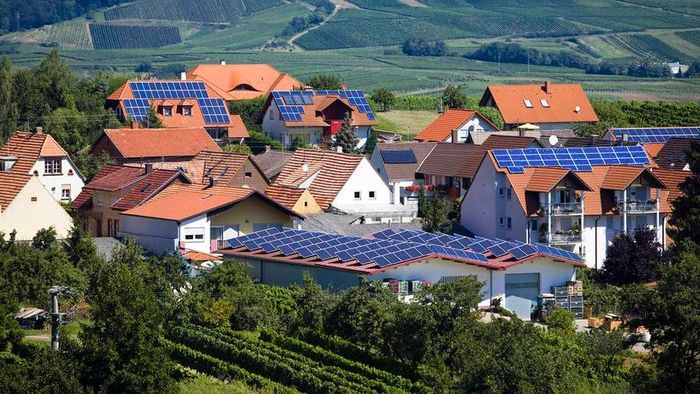 homes fitted with solar panels