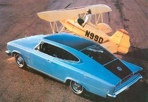 The 1965-1967 AMC Marlin featured an optional black vinyl-covered roof.