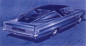 Numerous window mockups were created for the 1965-1967 AMC Marlin.