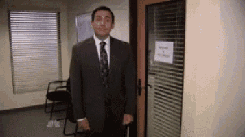 Khuôn Mặt Trọng Phạm - GIF Văn Phòng - GIF Michael Scott Bow The Office