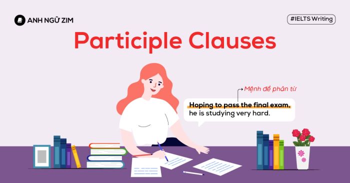 What is a participle clause – distinguish types and applications in IELTS Writing Task 2