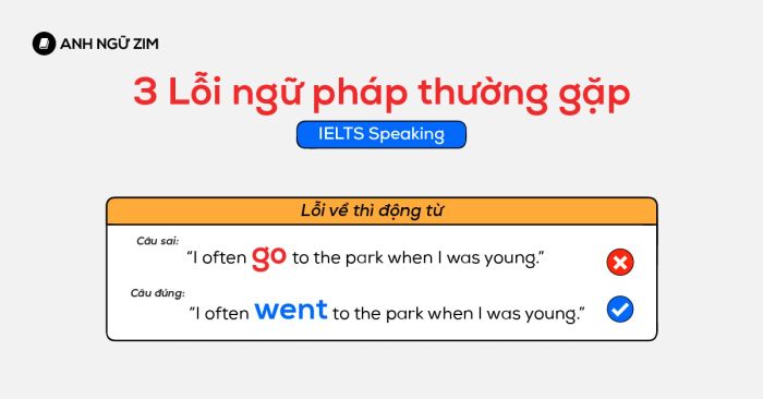 3 vấn đề về ngữ pháp IELTS Speaking thường gặp ở thí sinh Việt Nam và cách xử lý