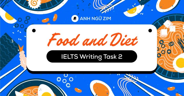 phan biet cac tu dong nghia chu de thuc pham che do an trong ielts writing task 2