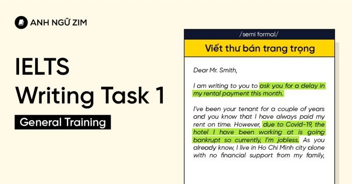 IELTS writing task 1 general dang semi formal