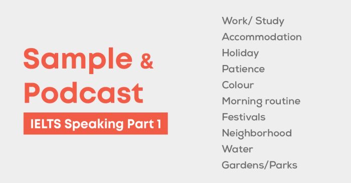 ielts speaking part 1 topics questions and responses 2024