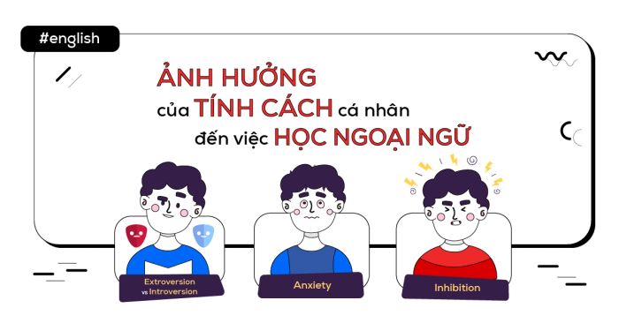 ảnh hưởng của tính cách cá nhân (personality) đối với việc học ngoại ngữ