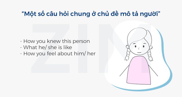 một số câu hỏi phổ biến về chủ đề mô tả người