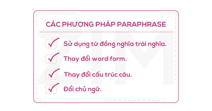 các kỹ thuật Paraphrase