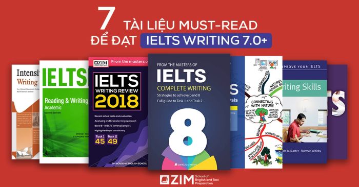 7 cuốn sách cần thiết để đạt IELTS Writing 7.0+