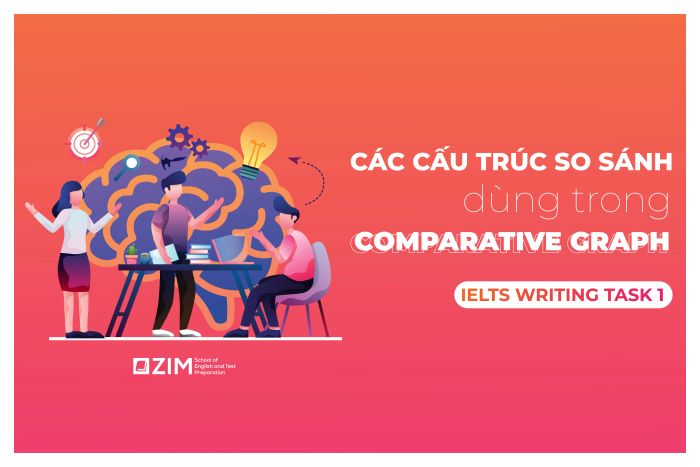 cấu trúc so sánh số liệu trong ielts writing task 1