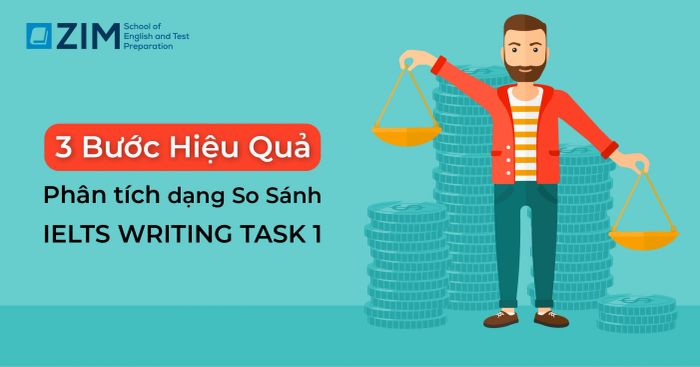 ielts writing task 1 3 buoc lam dang bai so sanh 2 doi tuong