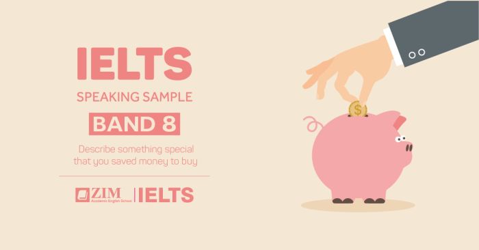 ielts speaking example discuss something special that you saved money to buy