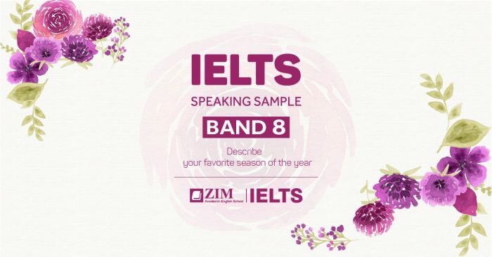 ielts speaking example discuss your favorite season of the year