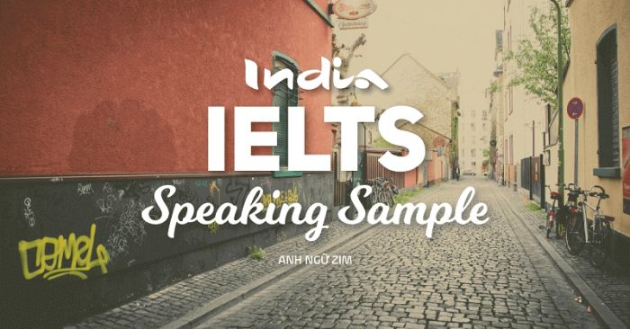 sample answer ielts speaking test in india 2 january 2017