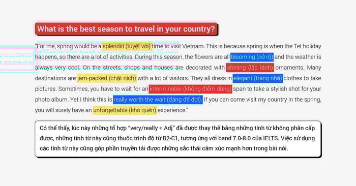 Áp dụng các tính từ có thể phân loại và không thể phân loại (gradable và non-gradable adjectives) vào phần thi IELTS Speaking
